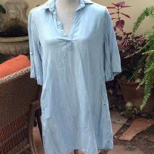 Cloth & stone light blue denim dress.